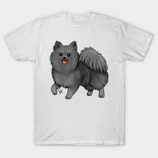 Dog - Pomeranian - Black T-Shirt